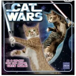 Cat Wars In A Galaxy Not Far Away Cats Rule 2024 Calendar 16 Month